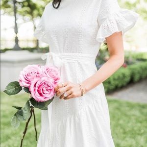 NWT Rachel Parcell white eyelet dress